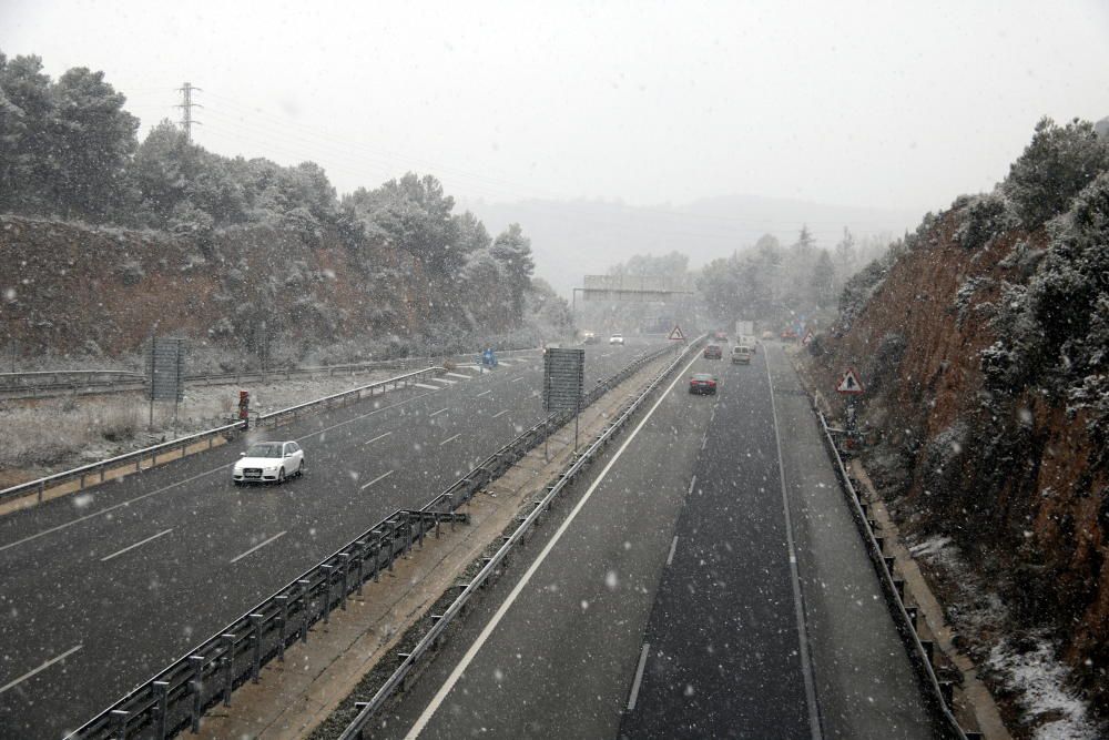 Autovia A-2 nevant a l'alçada