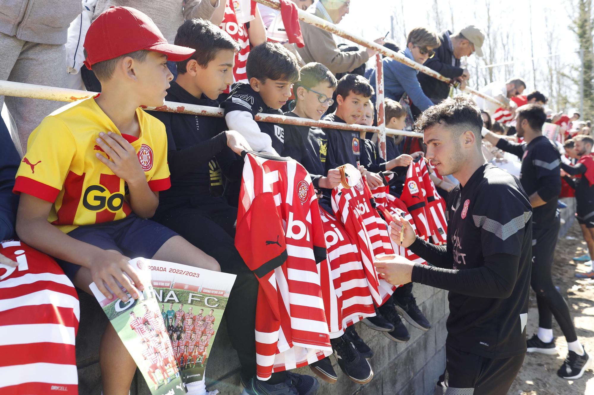 Entrenament de portes obertes del Girona FC