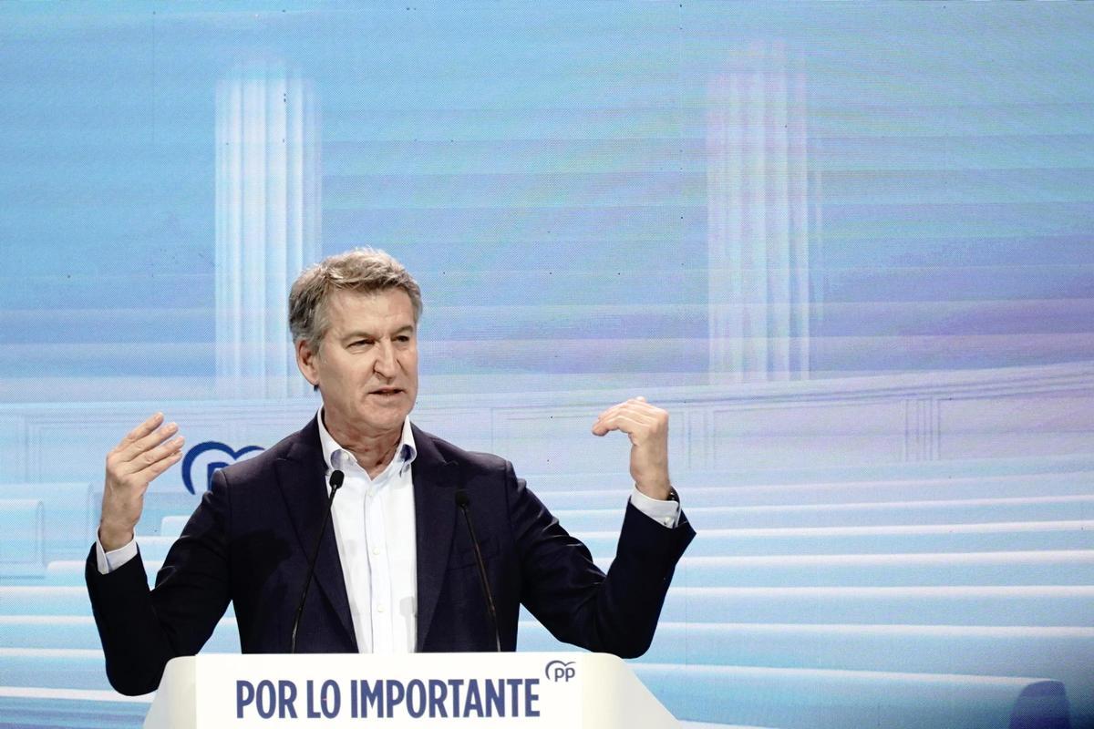 Núñez Feijoo, en la interparlamentaria del PP.