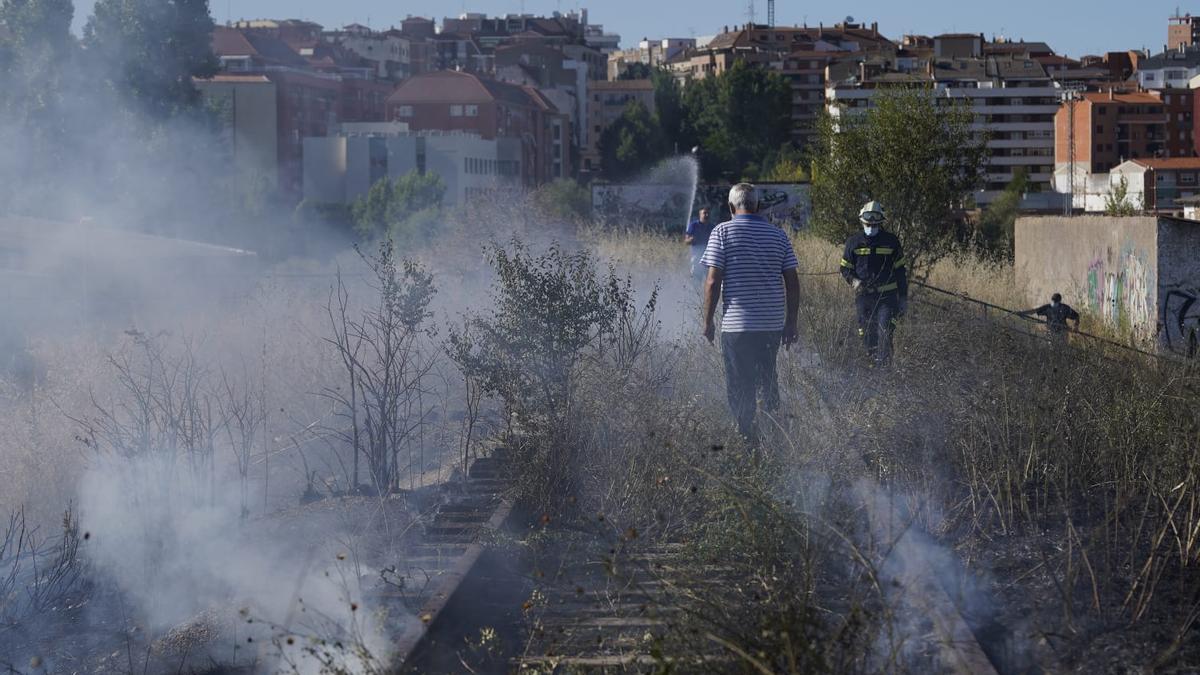 Incendio en el Barrio de Pinilla