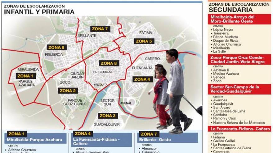 El cambio del mapa escolar afecta a Cruz Conde, Centro y zona Sur