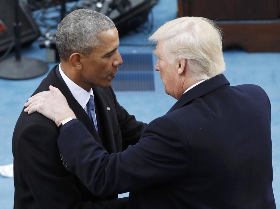 U.S. President Barack Obama greets ...