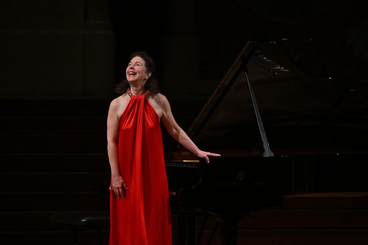 La pianista canadiense Angela Hewitt, en un concierto en el Palau de la Música Catalana