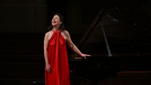 La pianista canadiense Angela Hewitt, en un concierto en el Palau de la Música Catalana