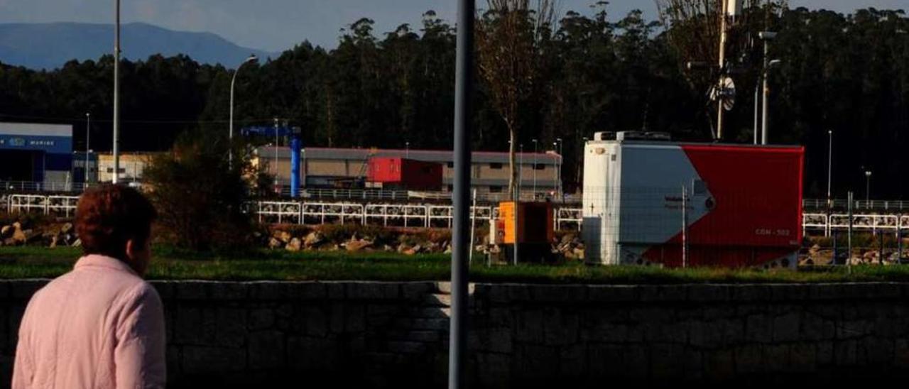 La estación portátil en su ubicación actual de As Goritas. // Iñaki Abella