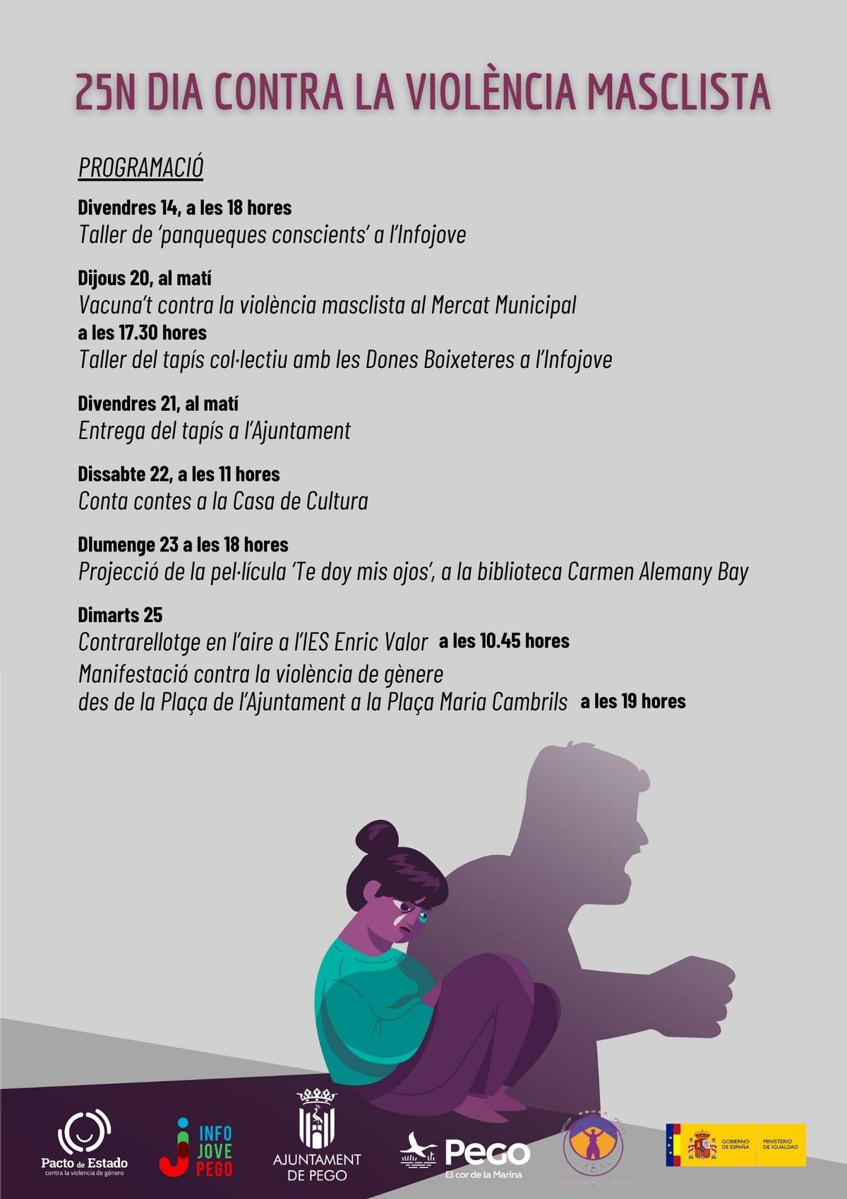 Programación 25 N de Pego