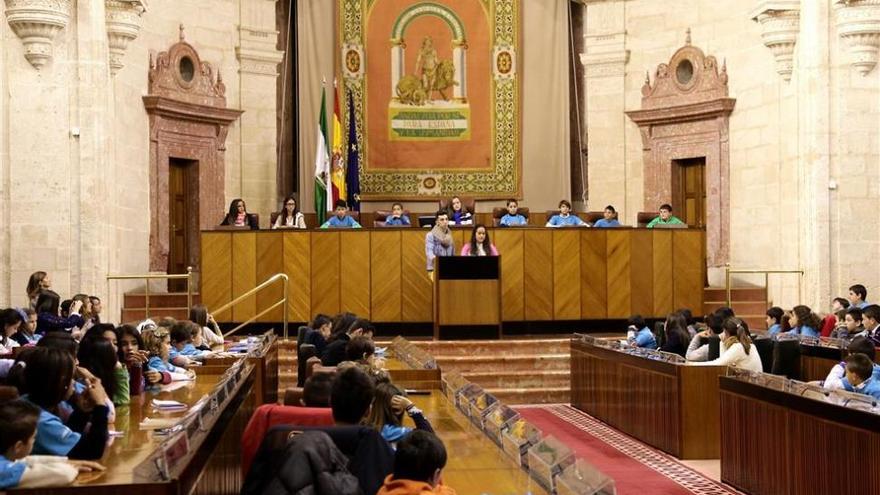 El Parlamento andaluz acoge el lunes un pleno infantil