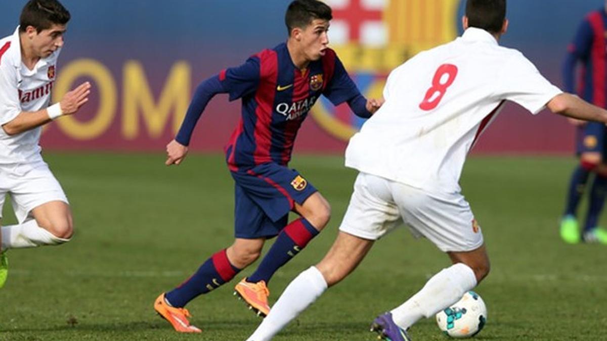 Aitor Cantalapiedra marcó el gol del Juvenil A del Barça