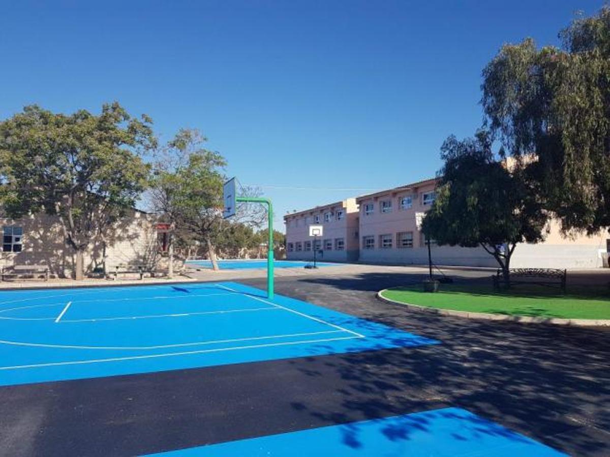 Interior del colegio Pla de Barraques de El Campello.