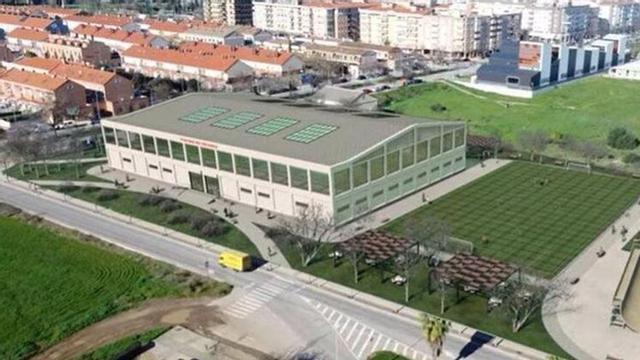 Infografía de cómo podría ser la piscina climatizada de Nuevo Cáceres.