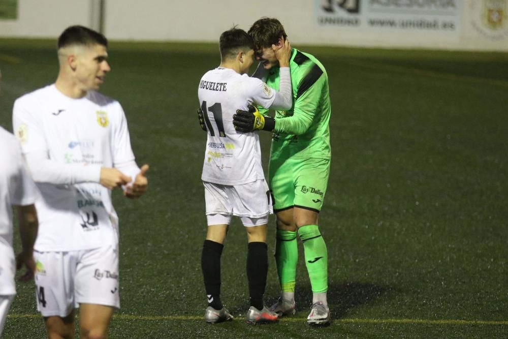 El cuadro santaeulaliense alcanza por primera vez la tercera ronda de la Copa del Rey tras lograr la clasificación en un trabajado encuentro