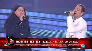 Bisbal i Rafa en la final de ’La voz’