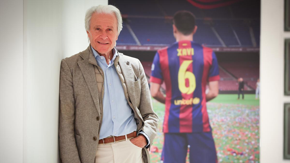 El presidente de la Agrupación de Jugadores del FC Barcelona, el pasado miércoles 9, fecha en la que se realizó la entrevista