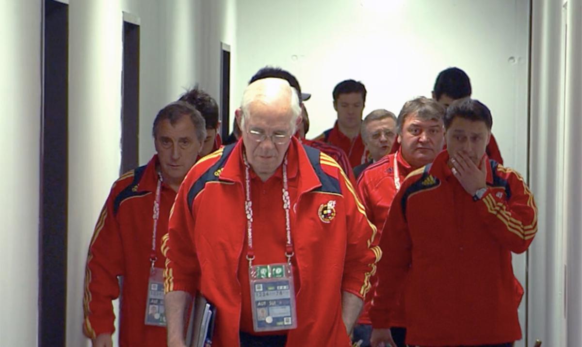 Aragonés, durante la Eurocopa de 2008