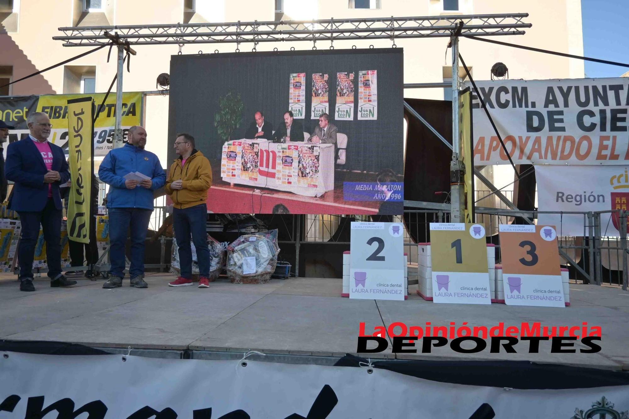 FOTOS: Podio de la Media maratón de Cieza