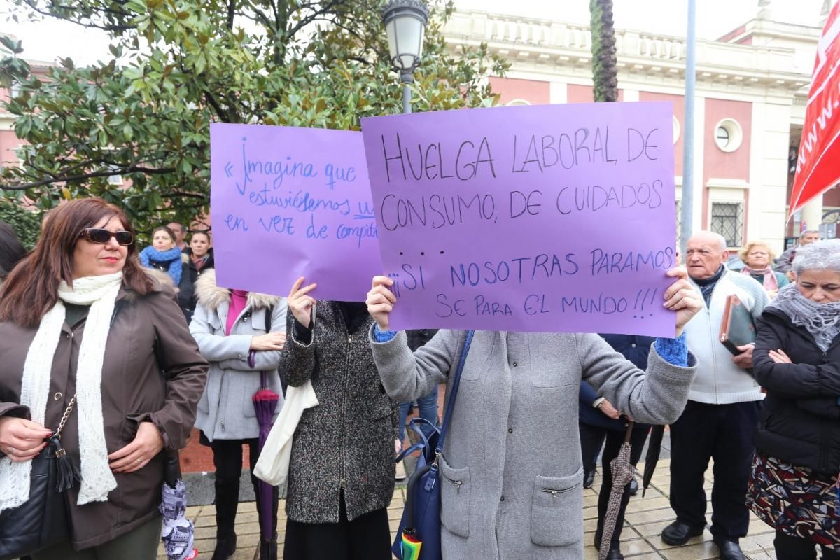 Huelga feminista en Extremadura