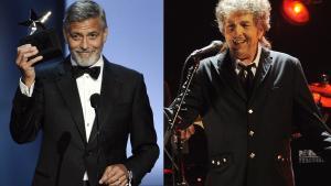 George Clooney y Bob Dylan. 