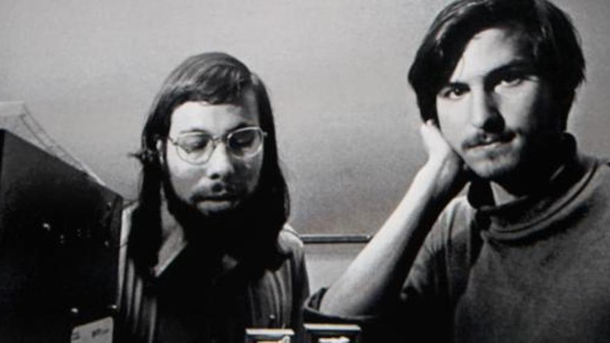 Steve Jobs y Steve Wozniak en los primeros días de Apple.