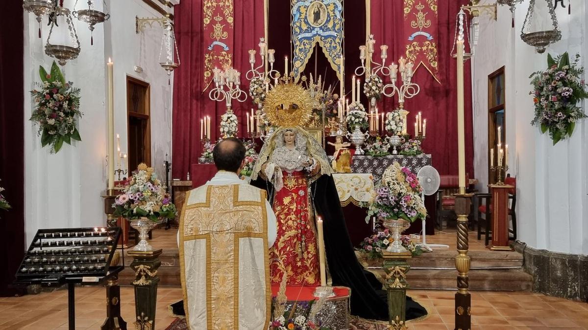 Imagen de la Virgen de la Soledad, de Villafranca.