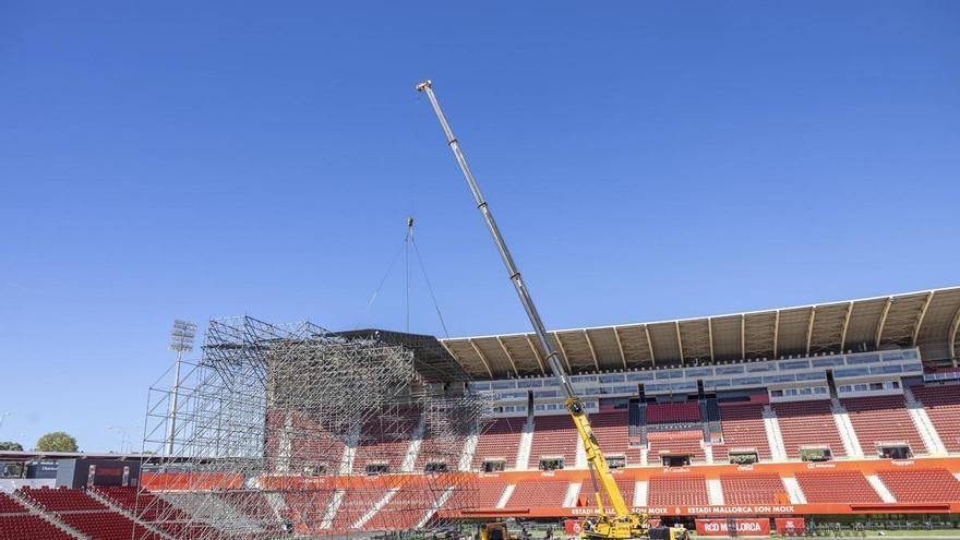 Unas 400 personas trabajarán en el montaje del concierto de Alejandro Sanz en Palma