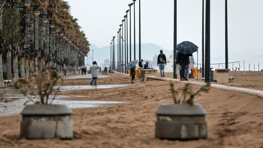 Los efectos de la última gota fría en València.