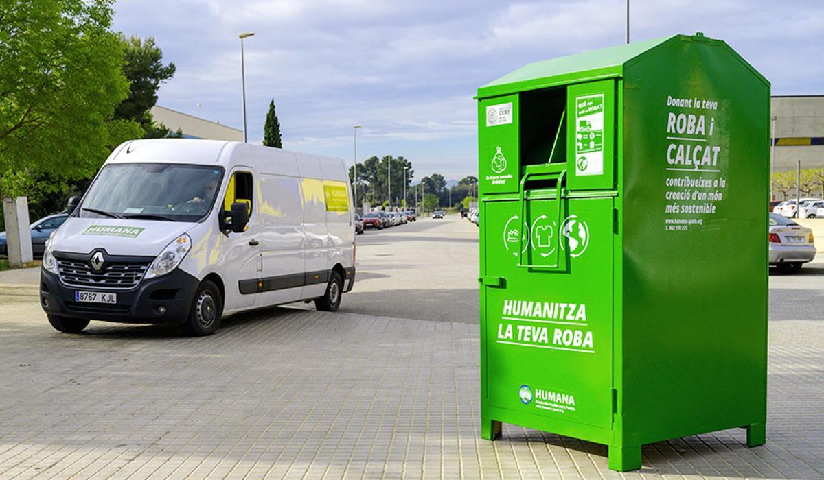 El Vallès Occidental recupera més de 850 tones de residu tèxtil per part d’Humana el 2021