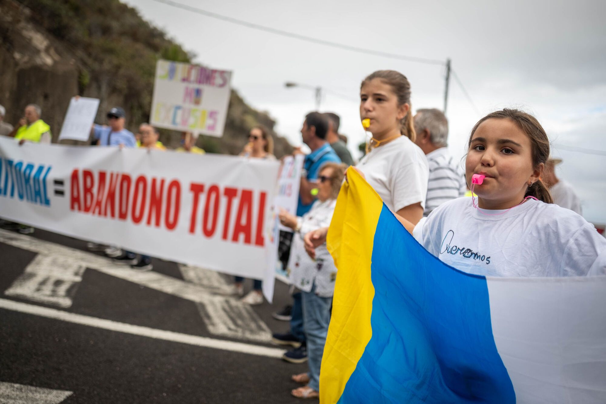Movilización en defensa de la costa de San Juan de La Rambla