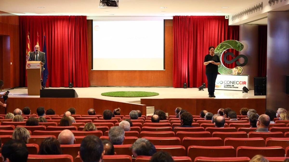 Javier Lambán inaugura el congreso de economía circular en Teruel