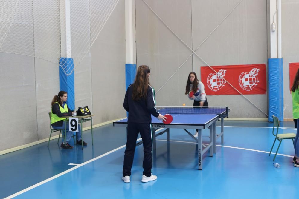 Final de tenis de mesa de Deporte en Edad Escolar