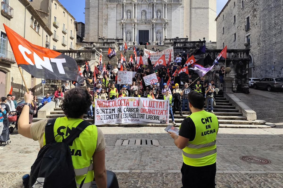 Treballadors de l'empresa Aixa-Can Mansana.