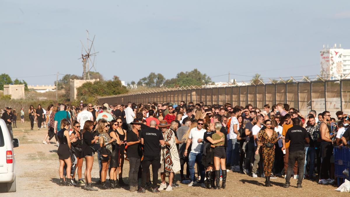 Imagen de la fiesta Circo Loco celebrada el lunes de la semana pasada, tras la reapertura de las discotecas.