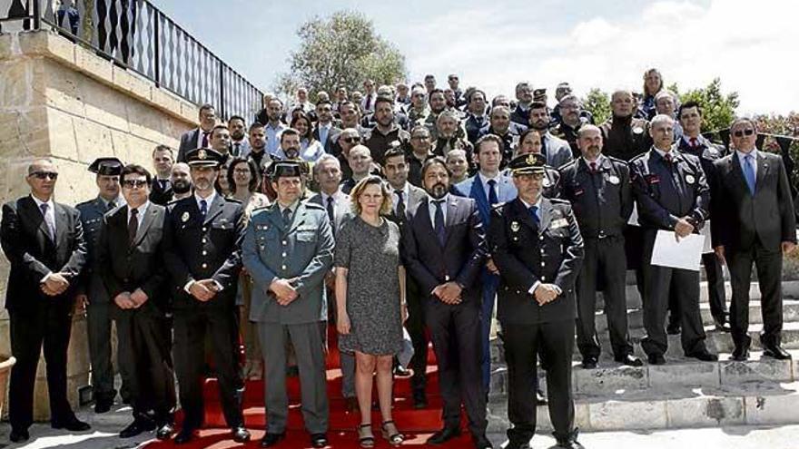 Maria Salom, ayer, durante la celebración de la Seguridad Privada.