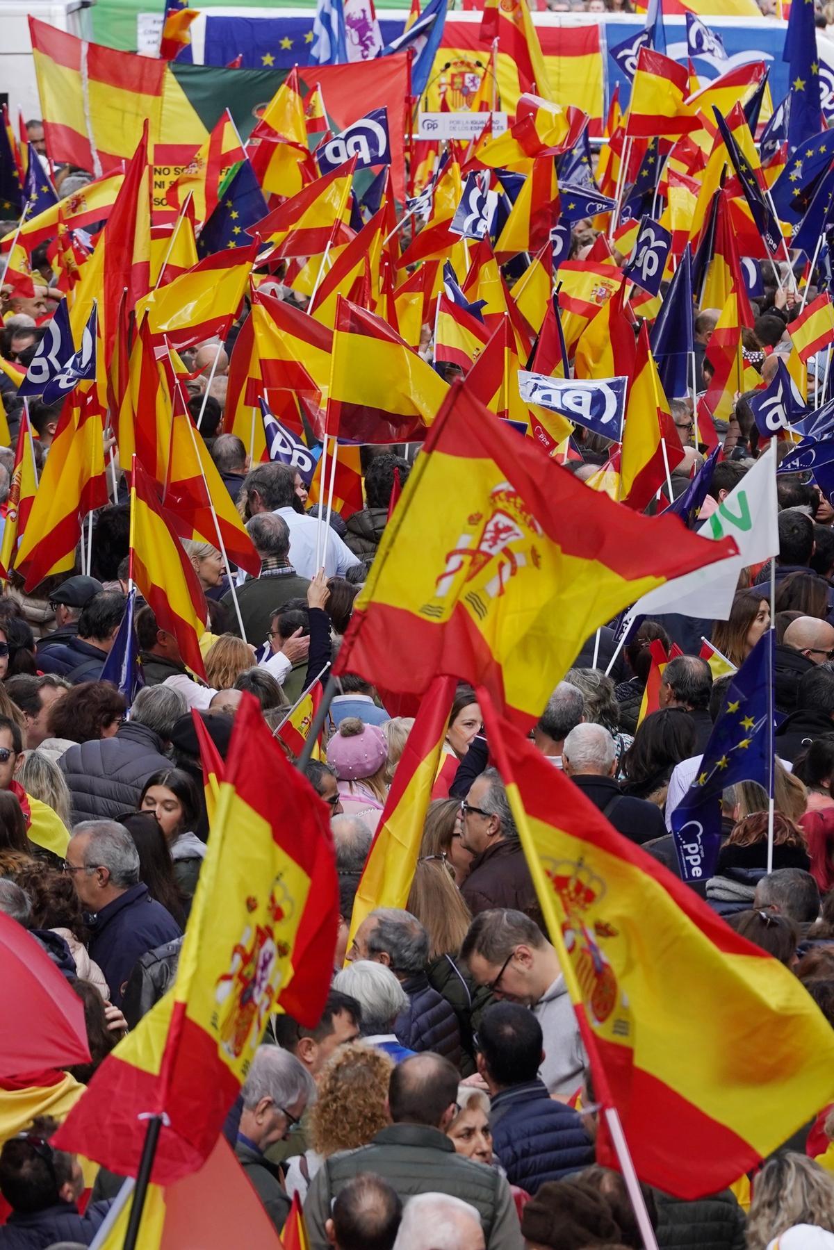 Manifestación en Valladolid contra la Ley de Amnistía