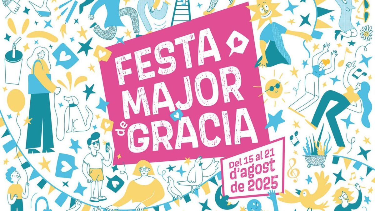 Cartell festa major de Gràcia 2025 Cartell festa major de Gràcia 2025