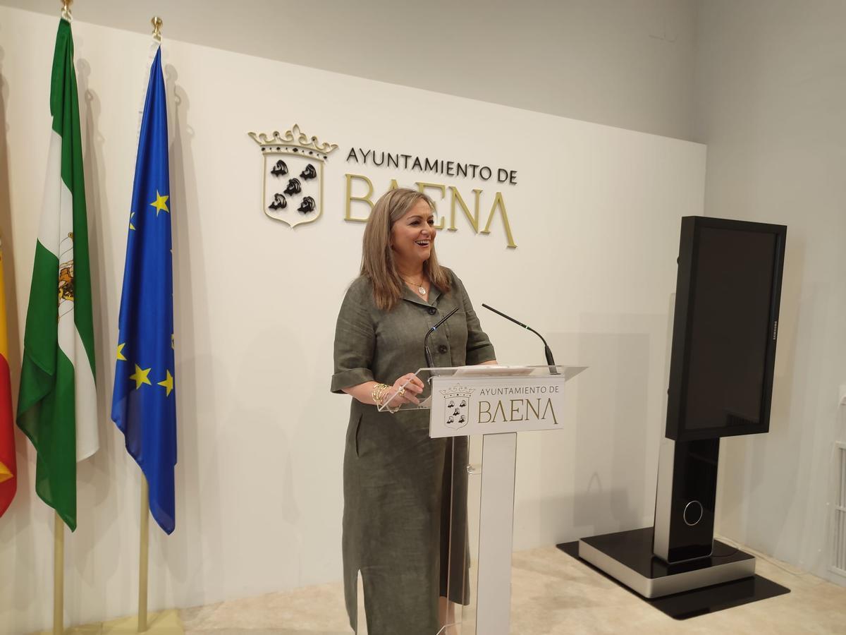 María Jesús Serrano, en rueda de prensa este jueves.