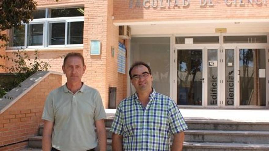 Antonio Sepúlveda y Enrique Ramos, del Laboratorio de Materiales Avanzados de la UA