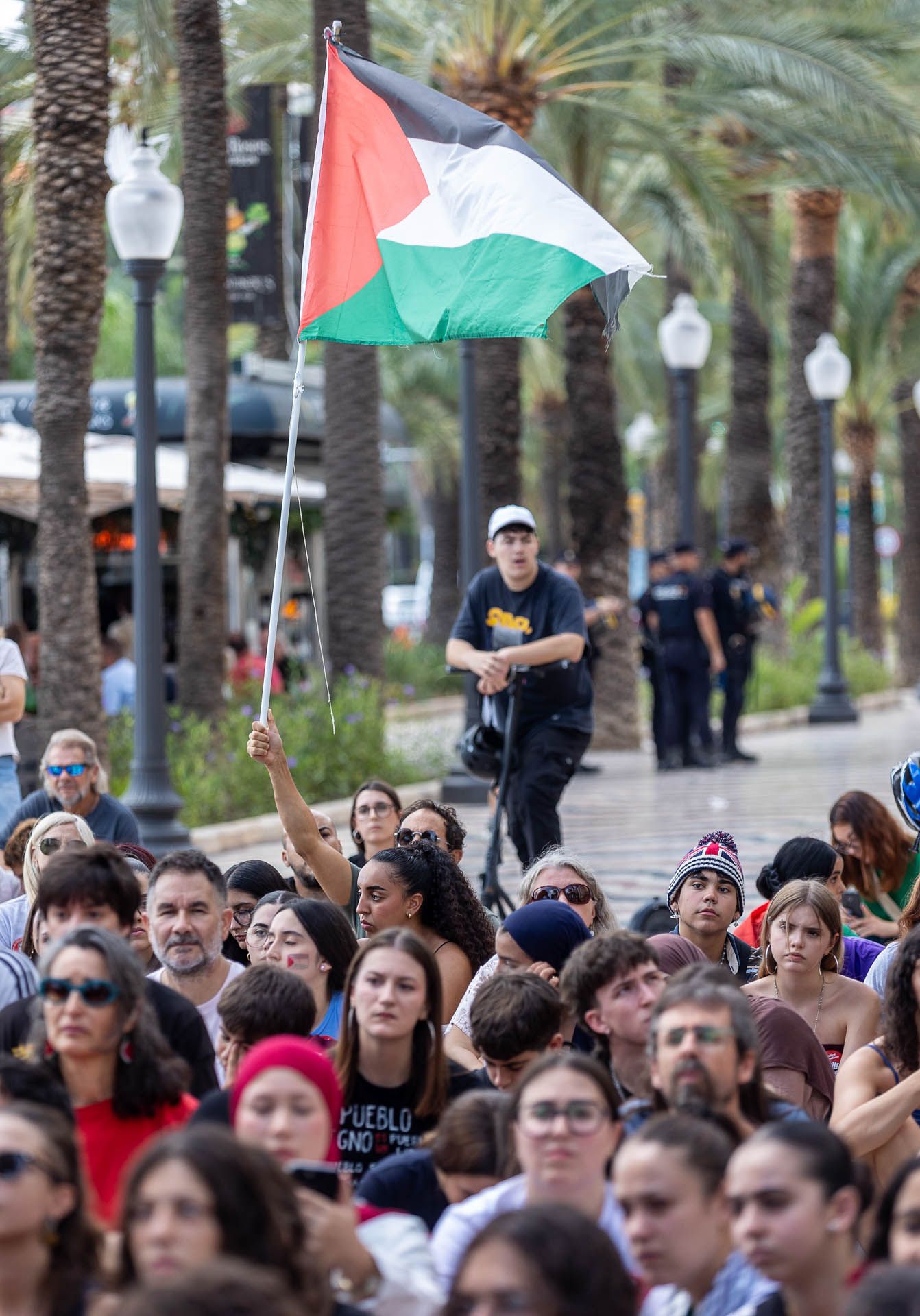 Estudiantes en defensa de Palestina por las calles de Alicante