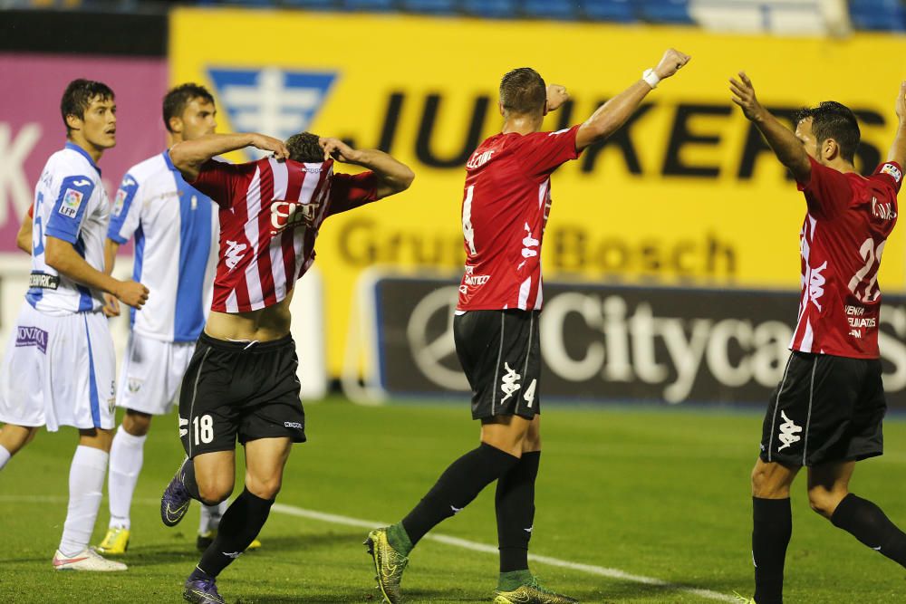 JORNADA 9. LEGANÉS 2- GIRONA 2 - Un punt sobre la campana - El gol de Jairo al darrer segon salva l'empat per al Girona a Leganés en un partit molt fluix dels de Machín que, amb tot, igualen un 2-0 als darrers minuts