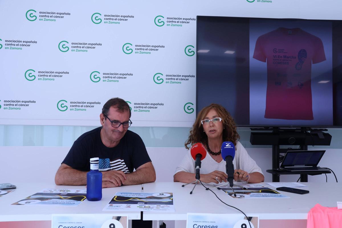 Presentación de la marcha solidaria contra el cáncer en Coreses.