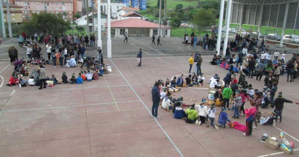 Amagüestu del colegio Poeta Antón, el año pasado.