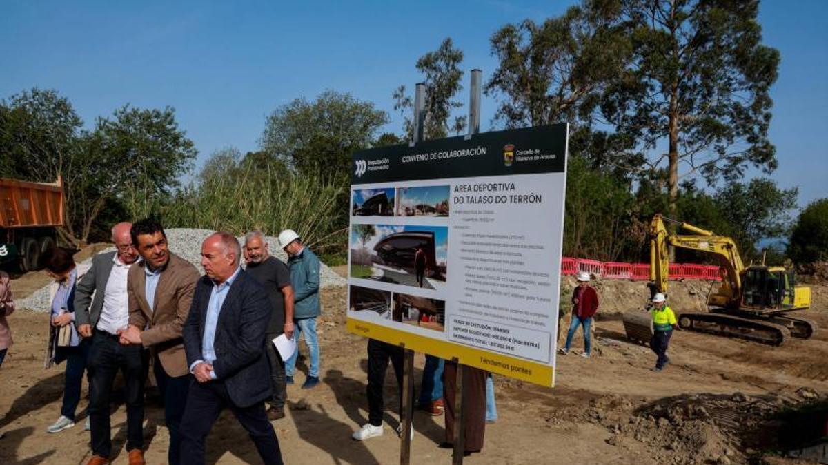 Obras del centro de talasoterapia en O Terrón.
