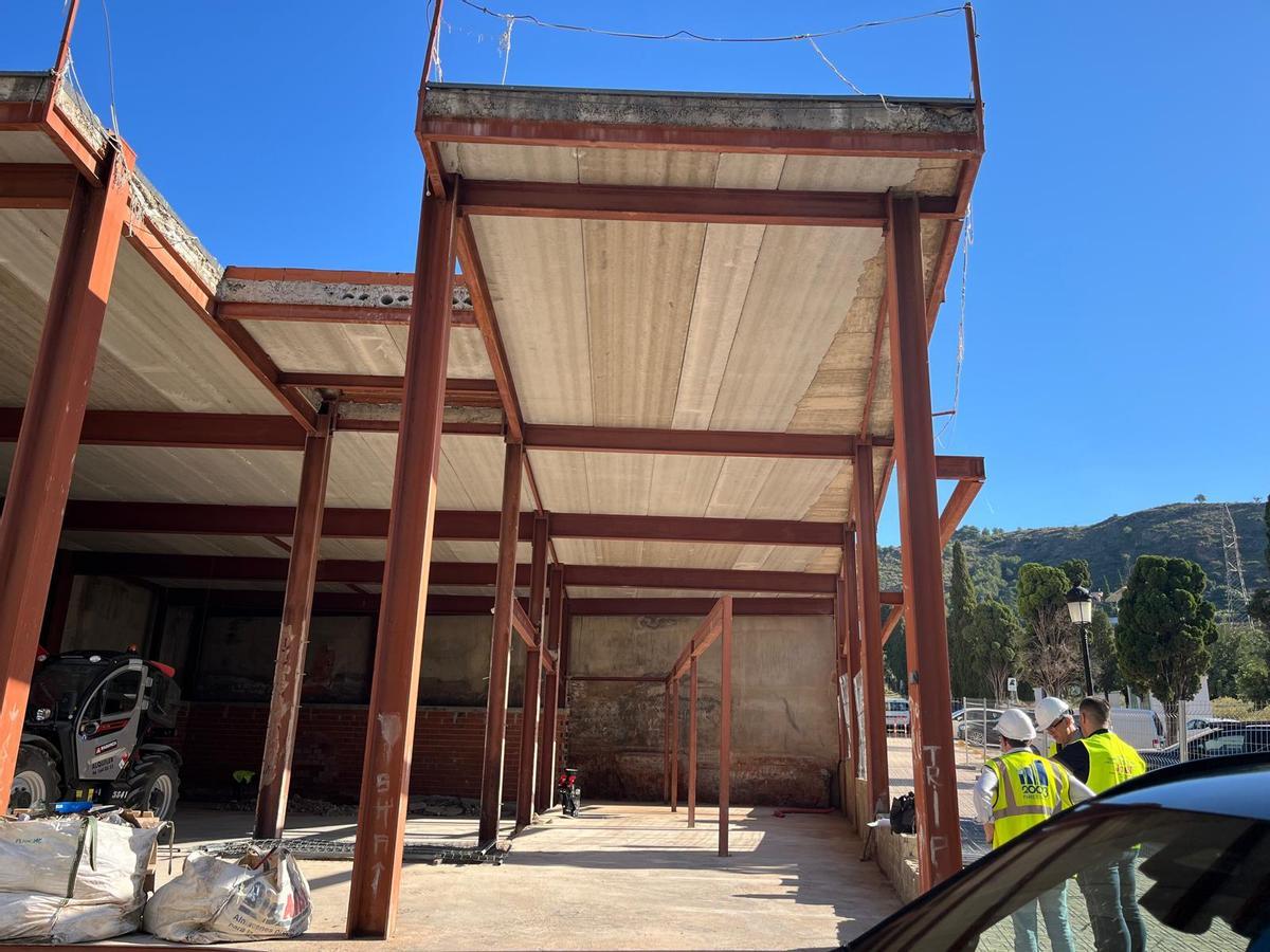 Así va quedando la obra tras su reanudación.