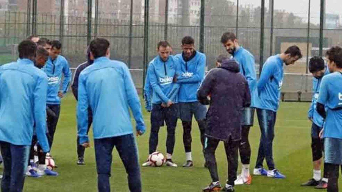 Messi sigue sin entrenar con el grupo