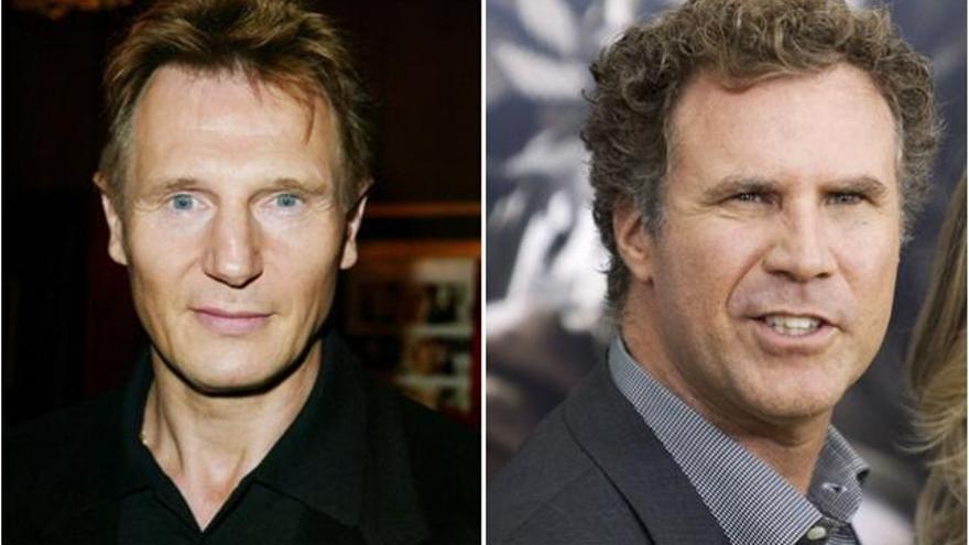 Liam Neeson y Will Ferrell.