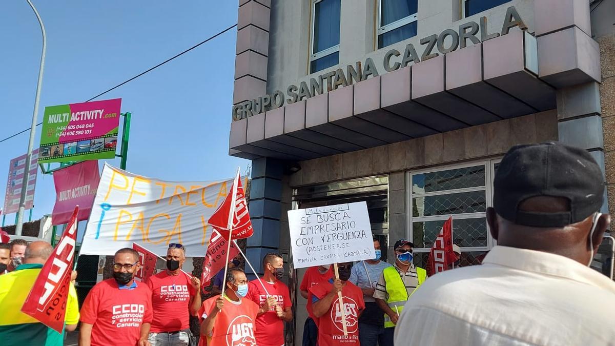 Protestas de trabajadores de Petrecan