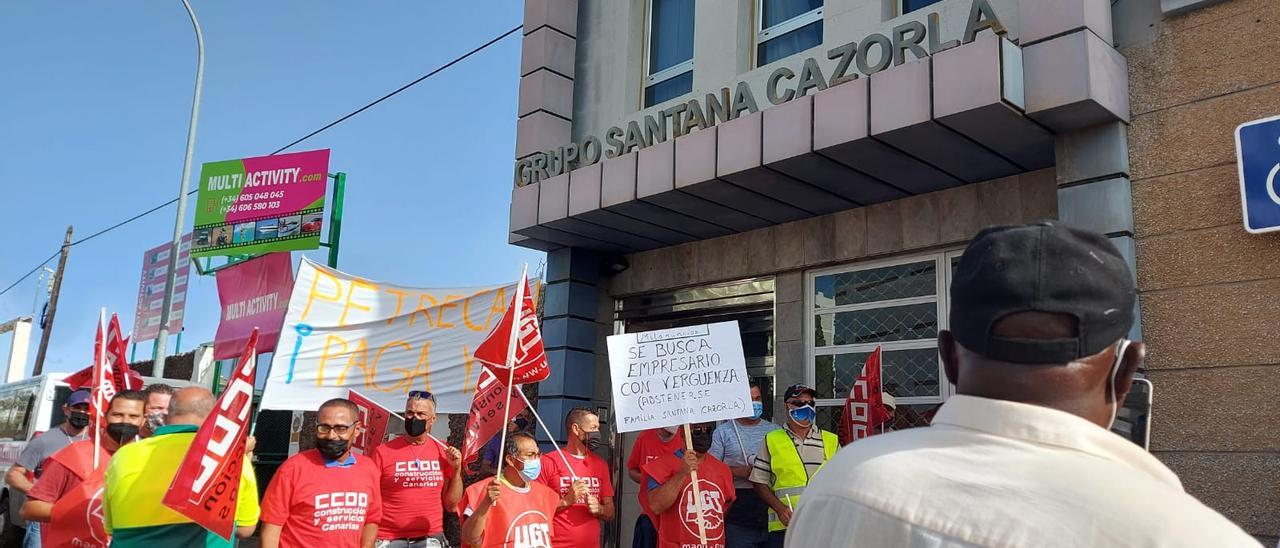 Protestas de trabajadores de Petrecan