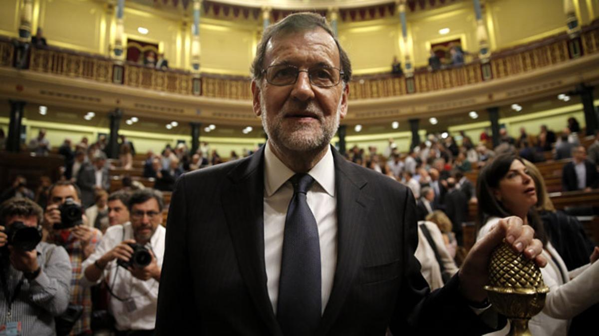 La cámara vota ’No’ a Rajoy por tercera vez. PP, Ciudadanos y CC alcanzan solo 170 votos a favor  por 180 en contra.
