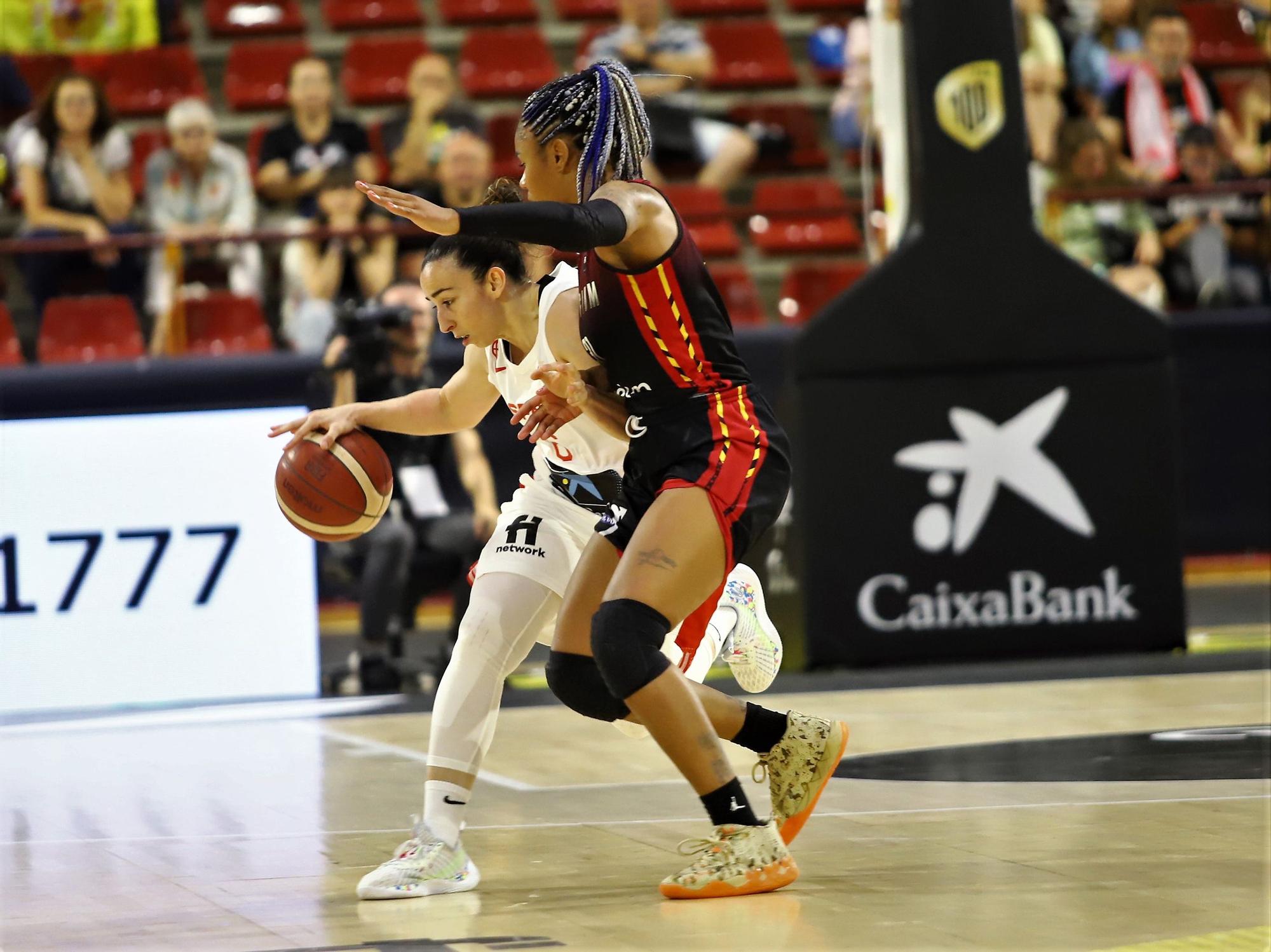 La selección española femenina de baloncesto ante Bélgica, en imágenes