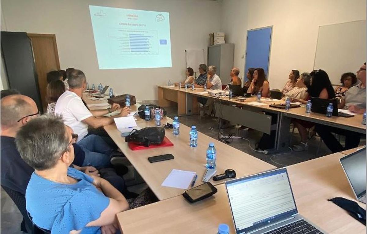 Trabajadores del SMS en un curso de formación en emergencias.