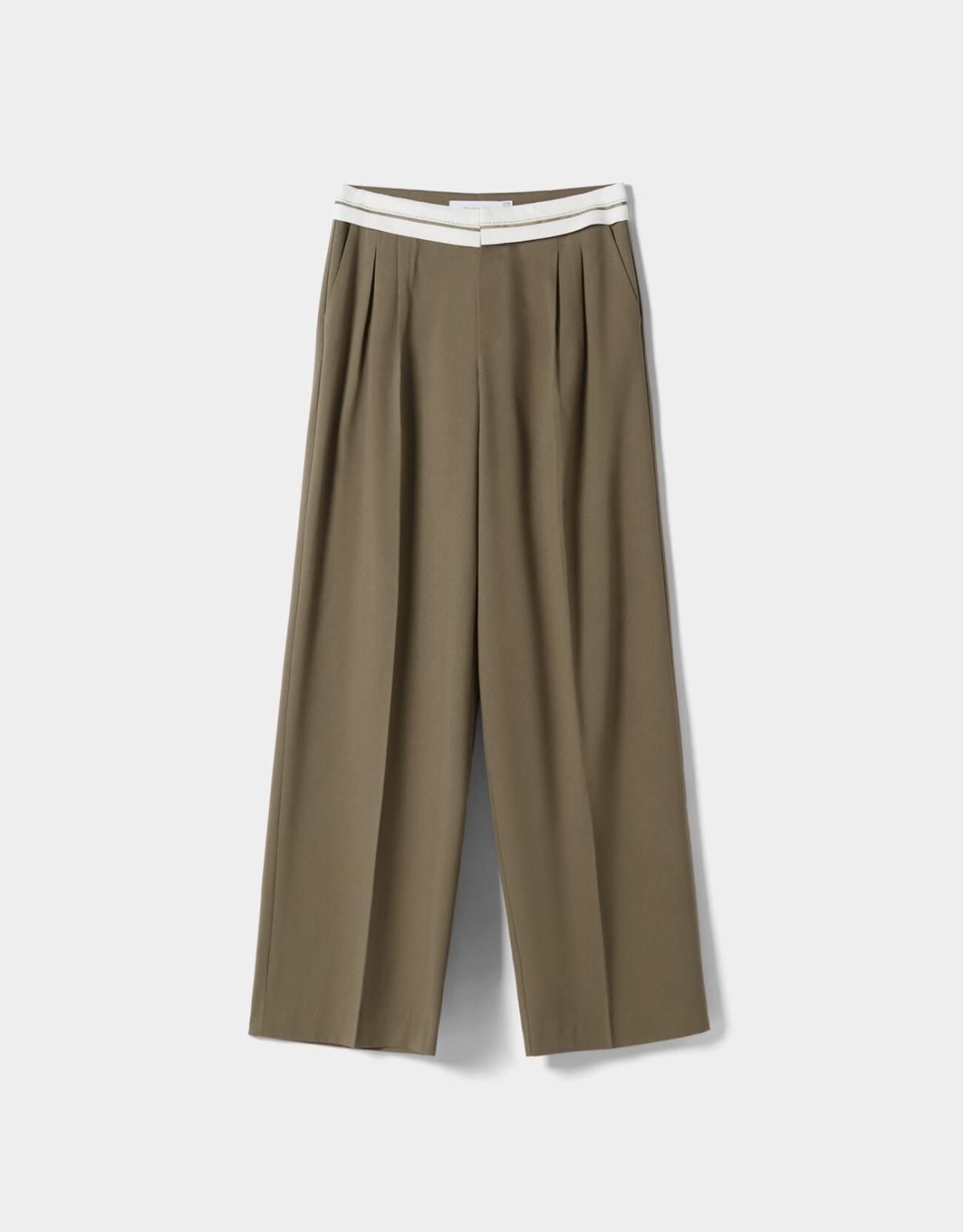 Pantalón wide leg de Bershka
